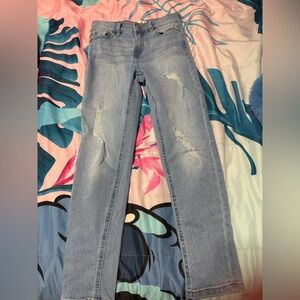 Girls size 8 Revelry Light Blue Straight Leg Jeans